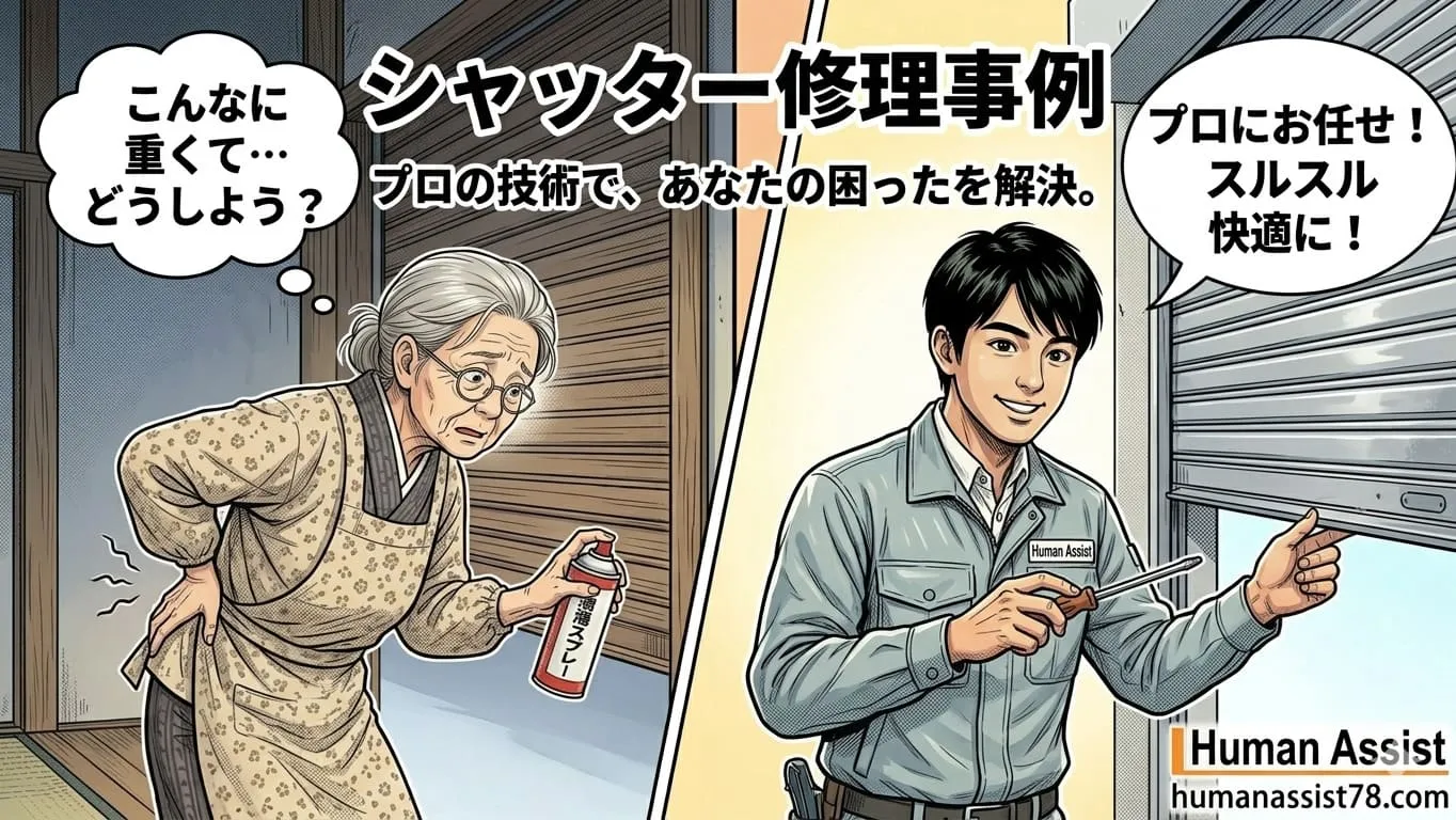 シャッター修理事例