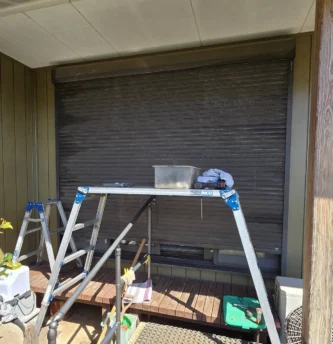 柏市で動きが悪いシャッターの修理